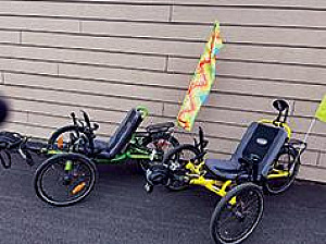 TWO CATRIKE VILLAGER RECUMBENT E-BIKES