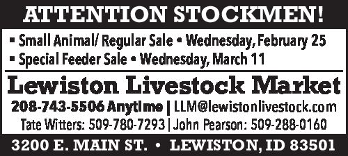 PDF Preview - Livestock Sales This Wednesday!
