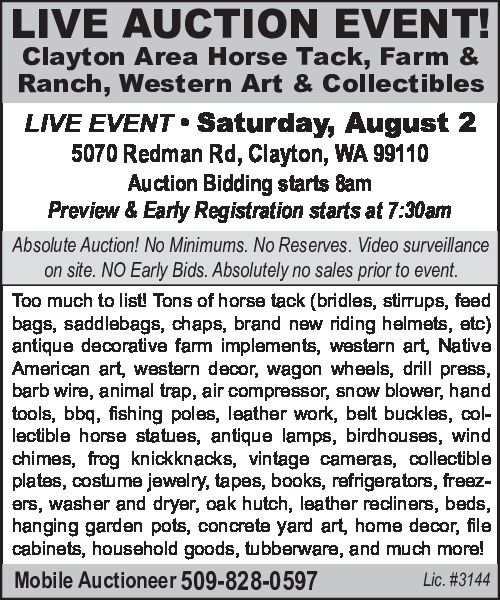 PDF Preview - Live Auction: Tack & Collectibles