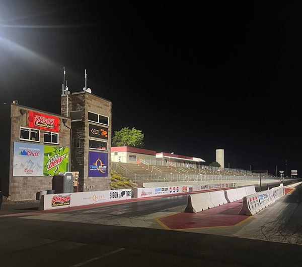 Lighting upgrade completed for Qlispe Raceway drag strip