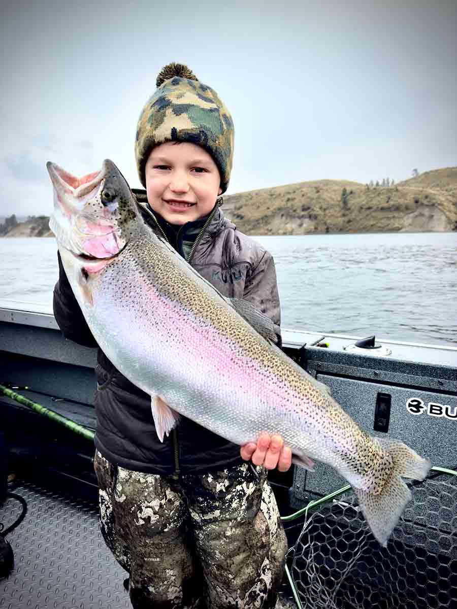 Triploid Trout Report from Rufus Woods and Bonaparte Ice Fishing Tips